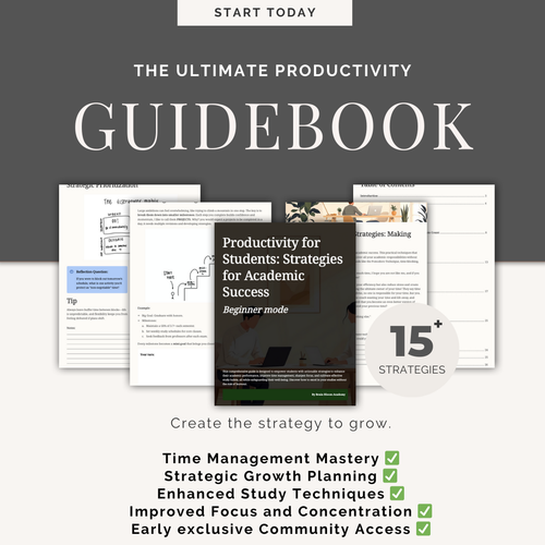 Productivity for Students: Strategies for Academic Success